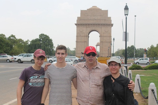 Jean Marcel Lang & Family during North India Tour