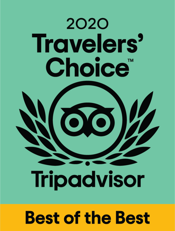 Trip Advisor Awards Travelers' Choice & Travelers' Choice Best of the